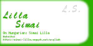 lilla simai business card